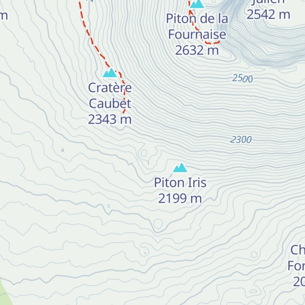 Map of Piton Kalla et Pélé