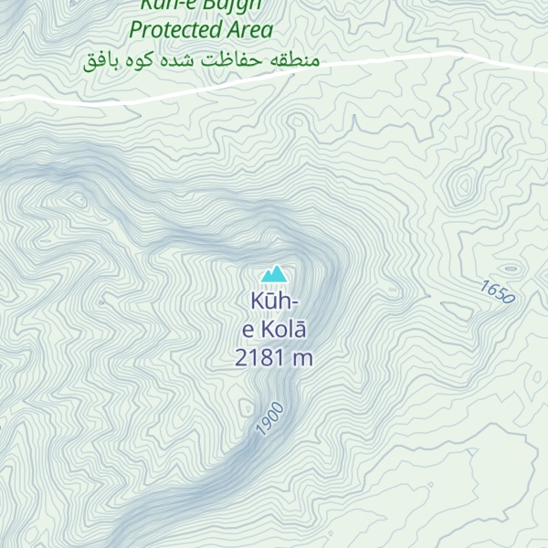 Map of Kūh-e Kolā