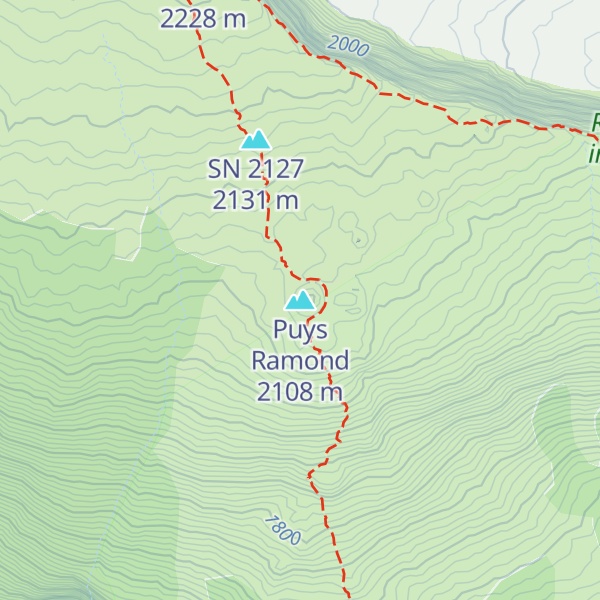 Map of Puys Ramond