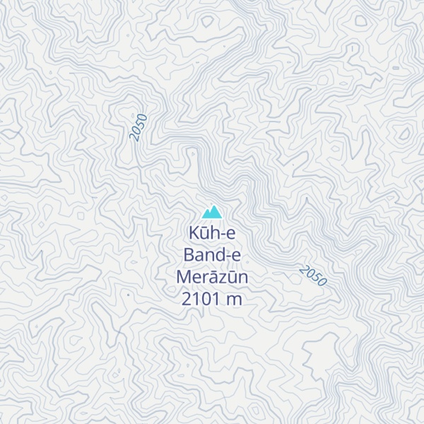 Map of Kūh-e Band-e Merāzūn