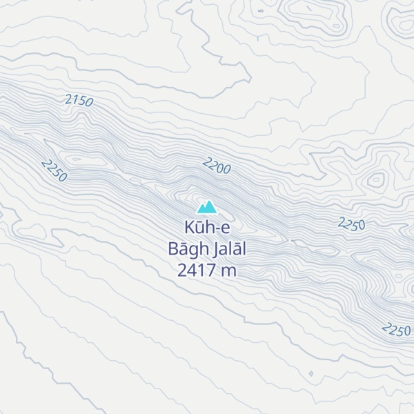 Map of Kūh-e Bāgh Jalāl