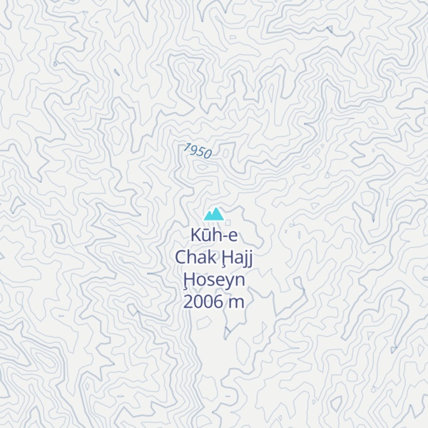 Map of Kūh-e Chak Ḩajj Ḩoseyn