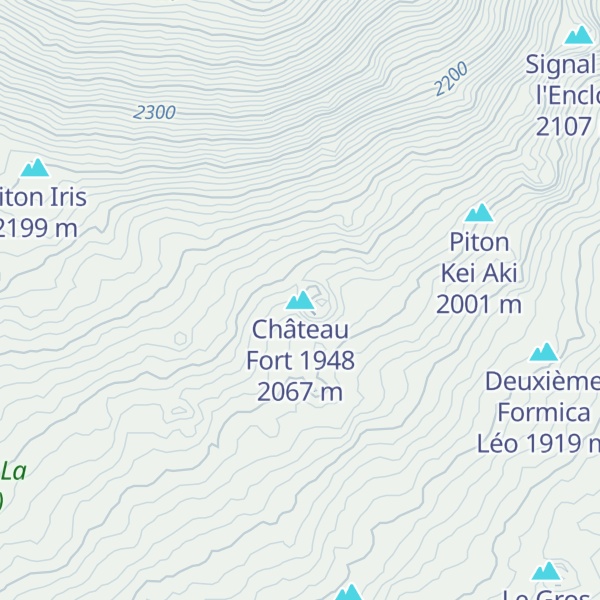 Map of Château Fort 1948