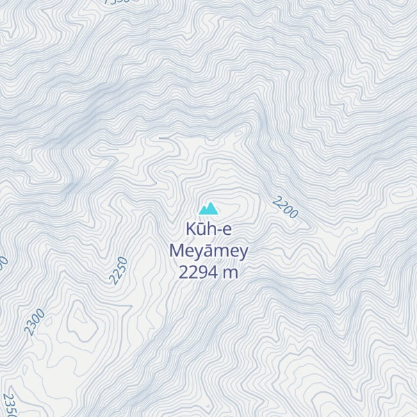 Map of Kūh-e Meyāmey