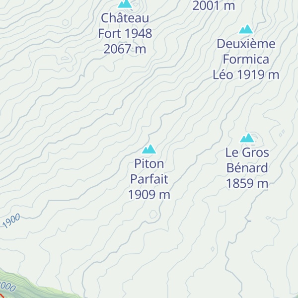 Map of Piton Parfait