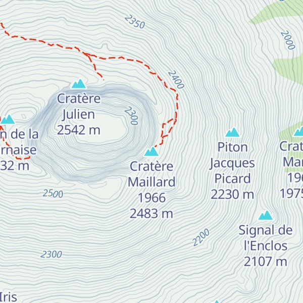 Map of Cratère Maillard 1966