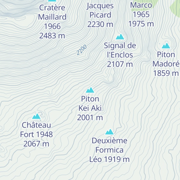 Map of Piton Kei Aki