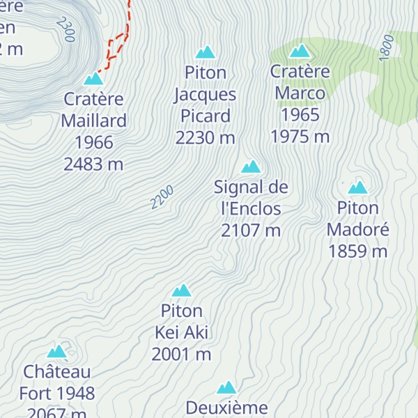 Map of Piton Tourkal