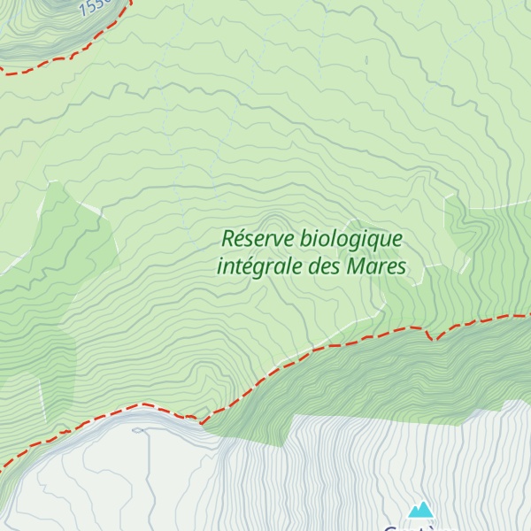 Map of Piton des Calumets