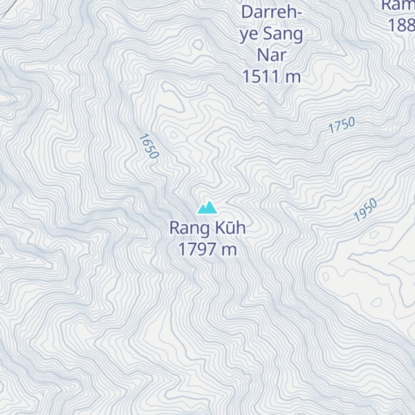 Map of Rang Kūh