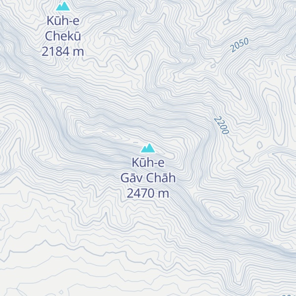 Map of Kūh-e Gāv Chāh