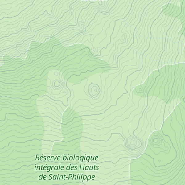 Map of Pitons de Fourche