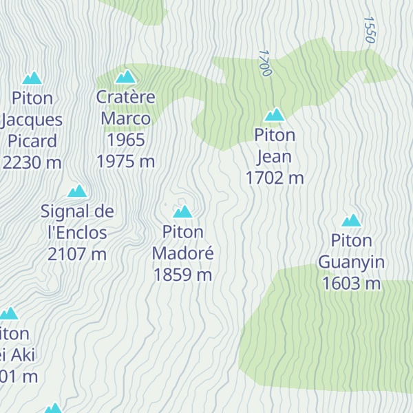 Map of Piton Lo Rwa Kaf