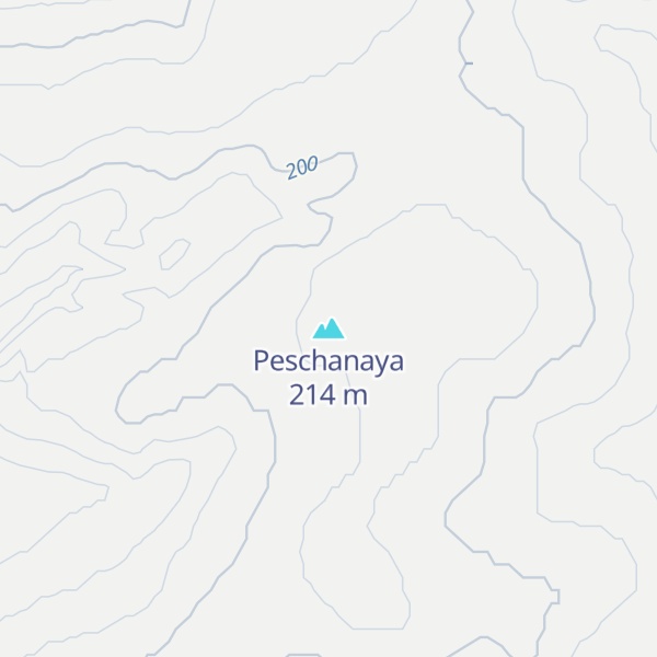 Map of Peschanaya