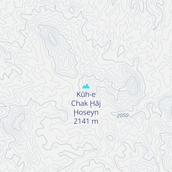 Map of Kūh-e Chak Ḩāj Ḩoseyn