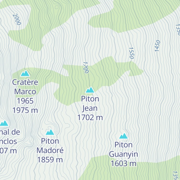 Map of Piton Jean