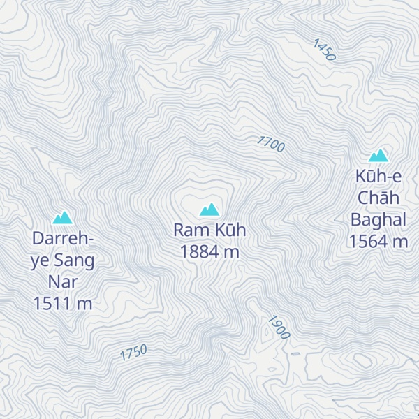 Map of Ram Kūh