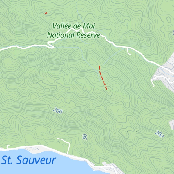 Map of Praslin