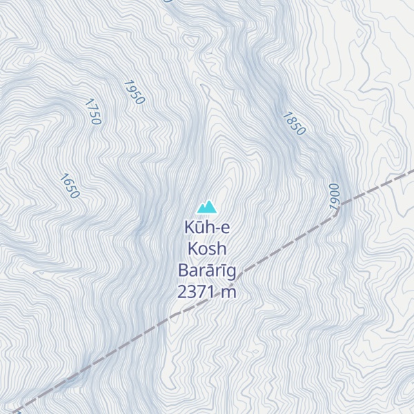 Map of Kūh-e Kosh Barārīg
