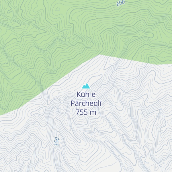 Map of Kūh-e Pārcheqlī