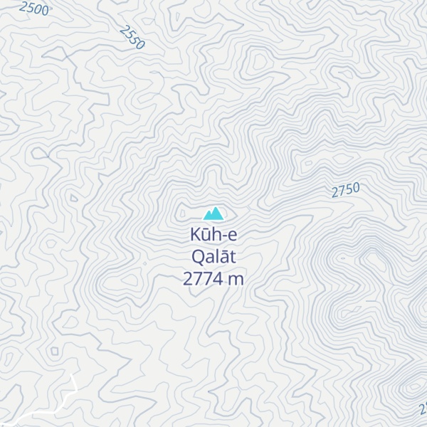 Map of Kūh-e Qalāt