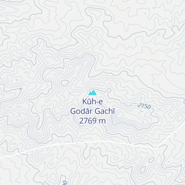 Map of Kūh-e Godār Gachī