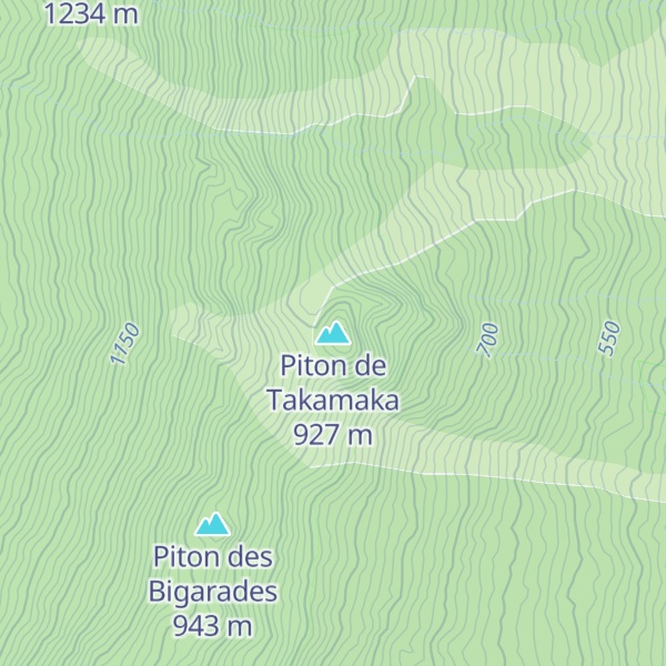 Map of Piton de Takamaka