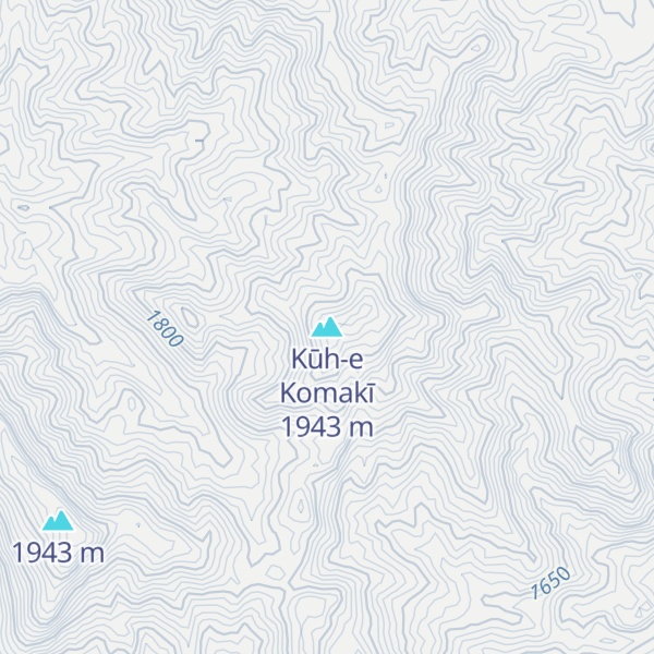 Map of Kūh-e Komakī