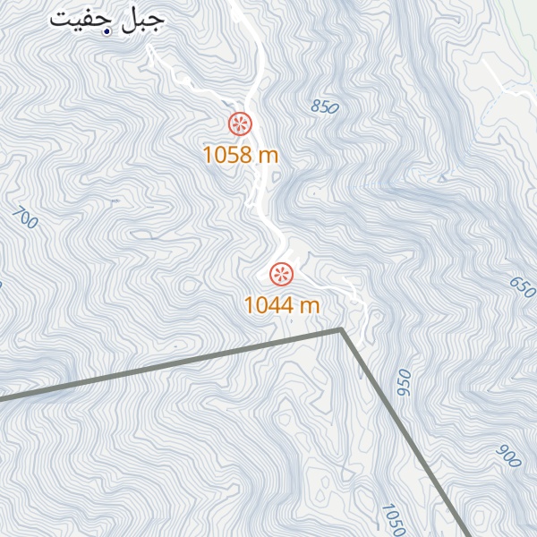 Map of Jebel Hafeet