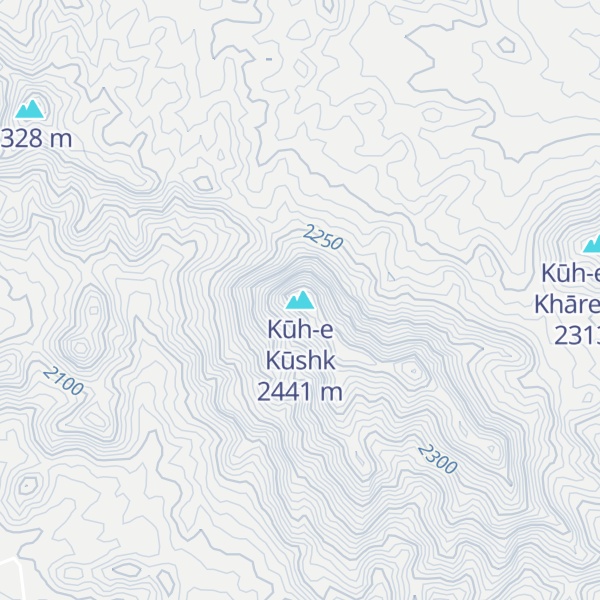 Map of Kūh-e Kūshk