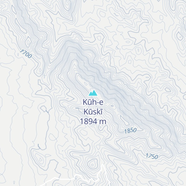 Map of Kūh-e Kūskī