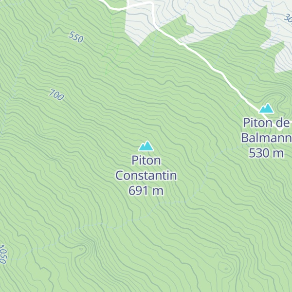 Map of Piton Ravine du Piton