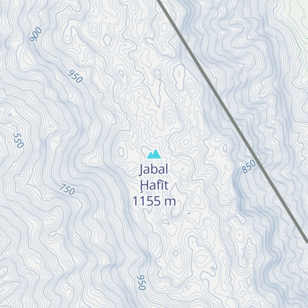 Map of Jabal Ḩafīt