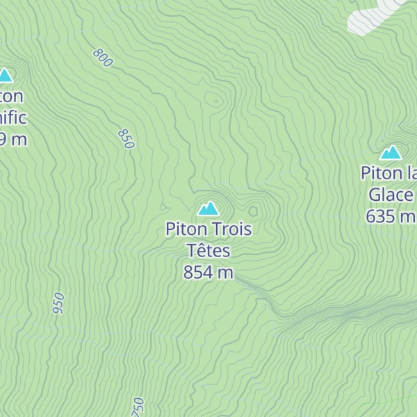 Map of Piton Trois Têtes