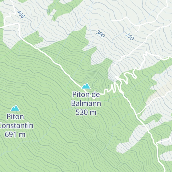 Map of Piton de Balmann
