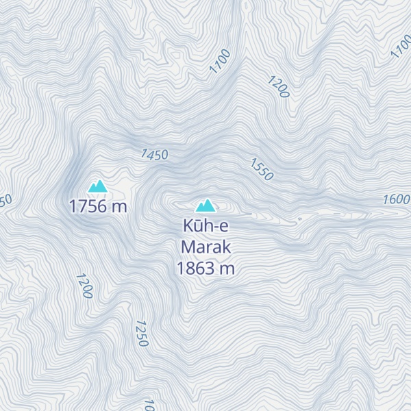 Map of Kūh-e Marak