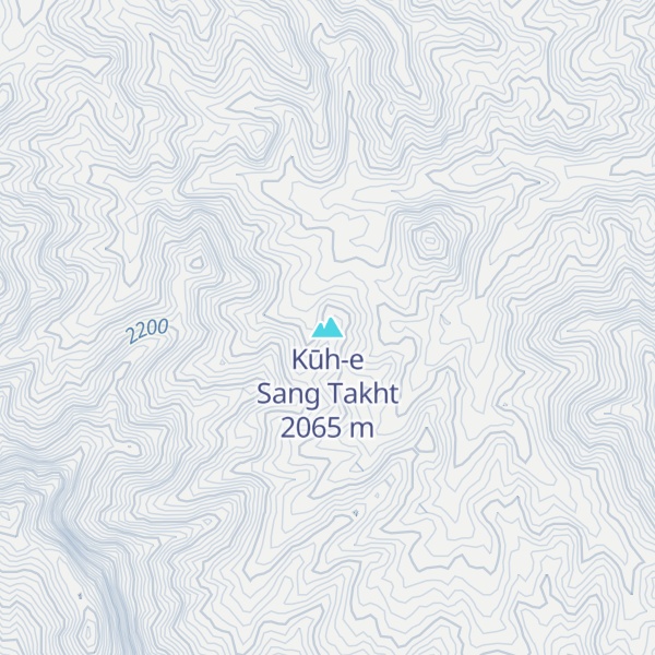 Map of Kūh-e Sang Takht