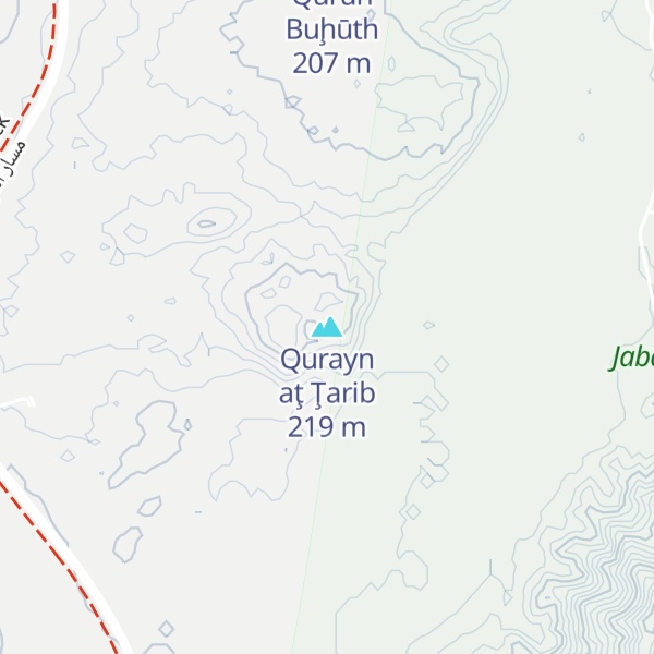 Map of Qurayn aţ Ţarib