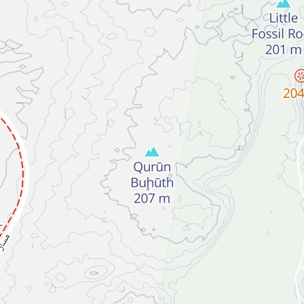 Map of Qurūn Buḩūth