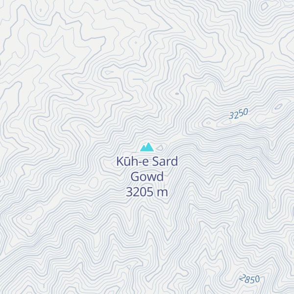 Map of Kūh-e Sard Gowd
