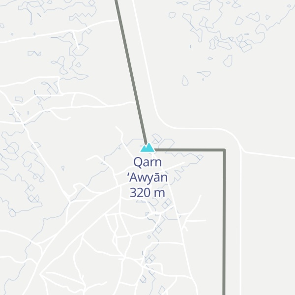 Map of Qarn ‘Awyān