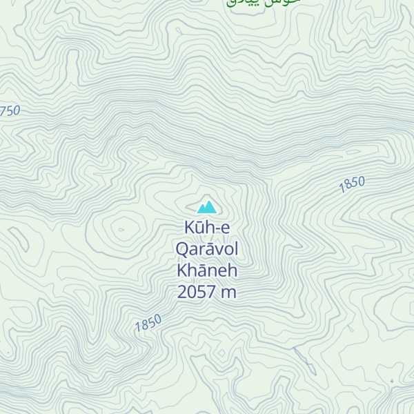 Map of Kūh-e Qarāvol Khāneh