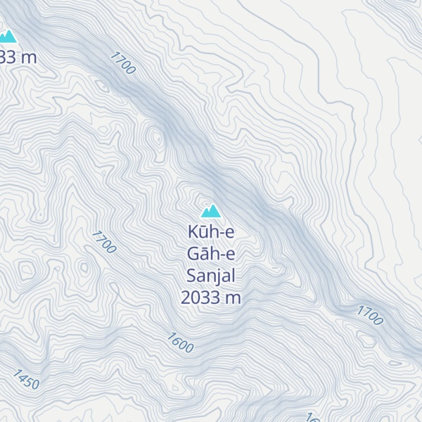 Map of Kūh-e Gāh-e Sanjal