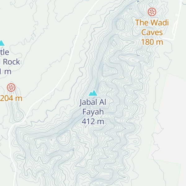 Map of Jabal Al Fayah
