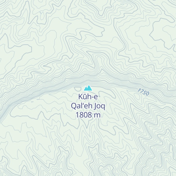 Map of Kūh-e Qal‘eh Joq