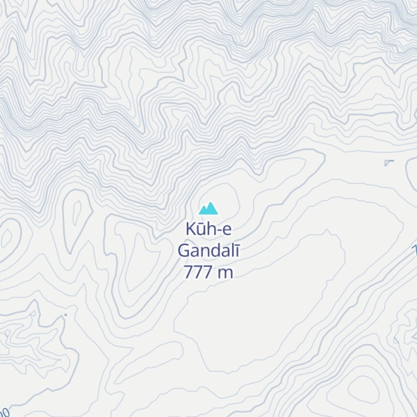 Map of Kūh-e Gandalī