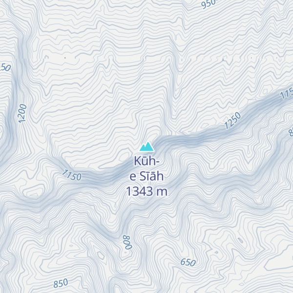 Map of Kūh-e Sīāh