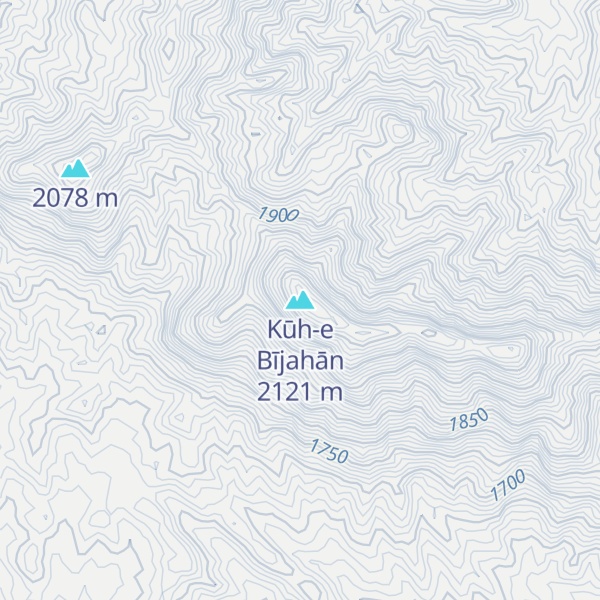 Map of Kūh-e Bījahān