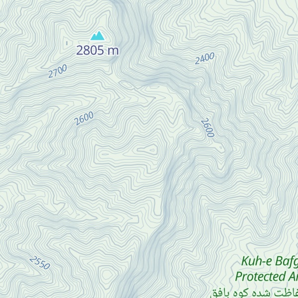 Map of Kūh-e Bājgān