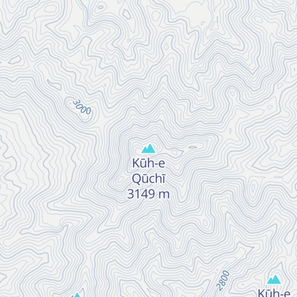 Map of Kūh-e Qūchī